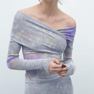 New Zara Tie Dye Top